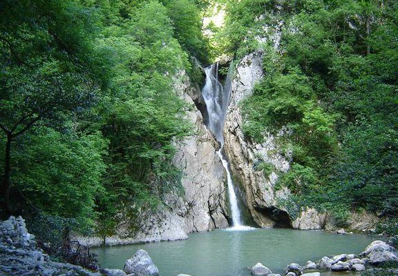 Северный Кавказ. Агурские водопады